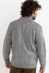 MOHAIR WHIP STITCH KNIT - GREY