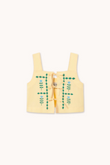 GEOMETRIC FLOWERS TOP - MELLOW YELLOW