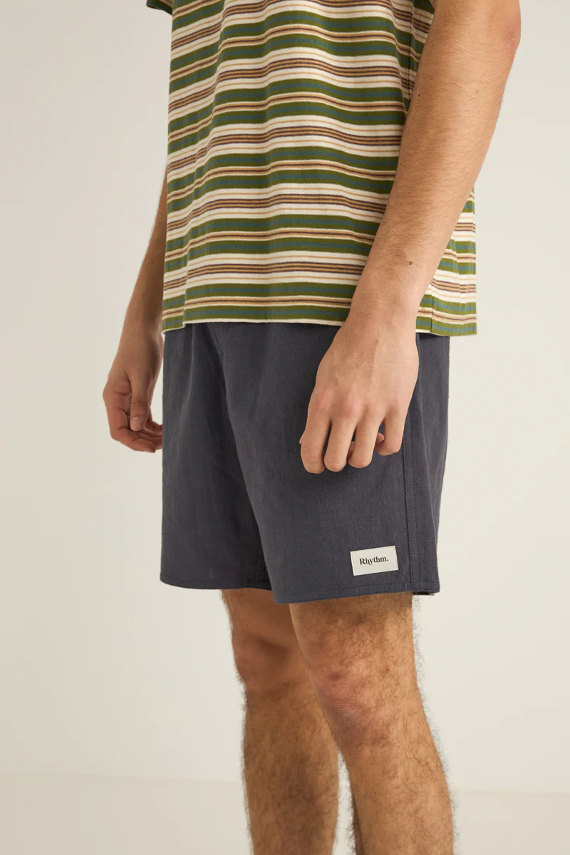 TEXTURED LINEN JAM - NAVY 25