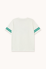 BLUE ROSES TEE  - OFF WHITE