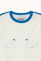 BLUE DOVES TEE - OFFWHITE
