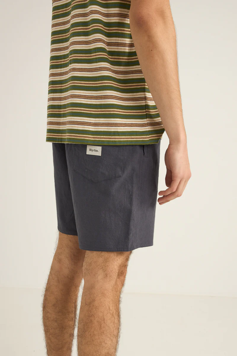 TEXTURED LINEN JAM - NAVY 25