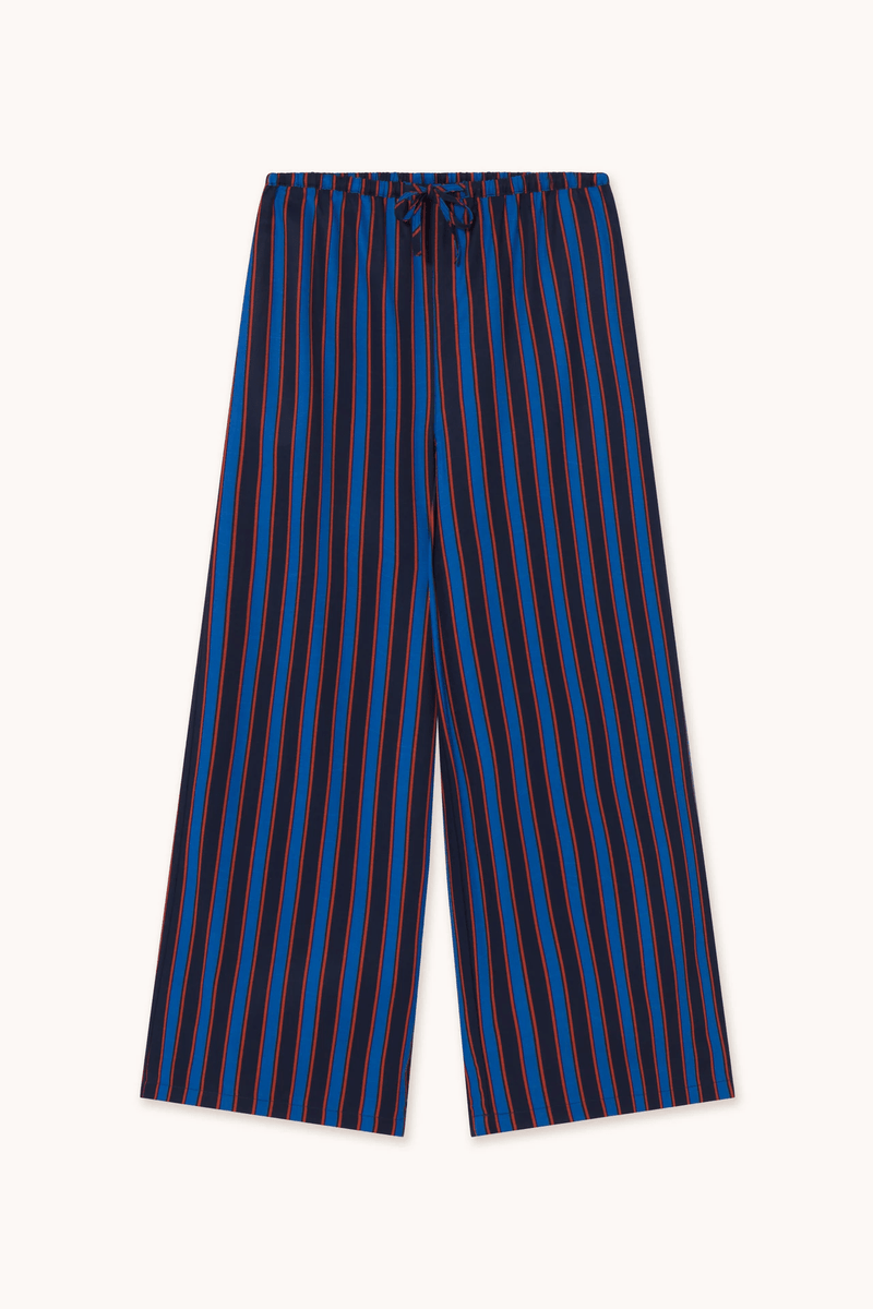 STRIPED TROUSERS - NAVY