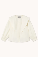 SCARF NECK BLOUSE - OFFWHITE