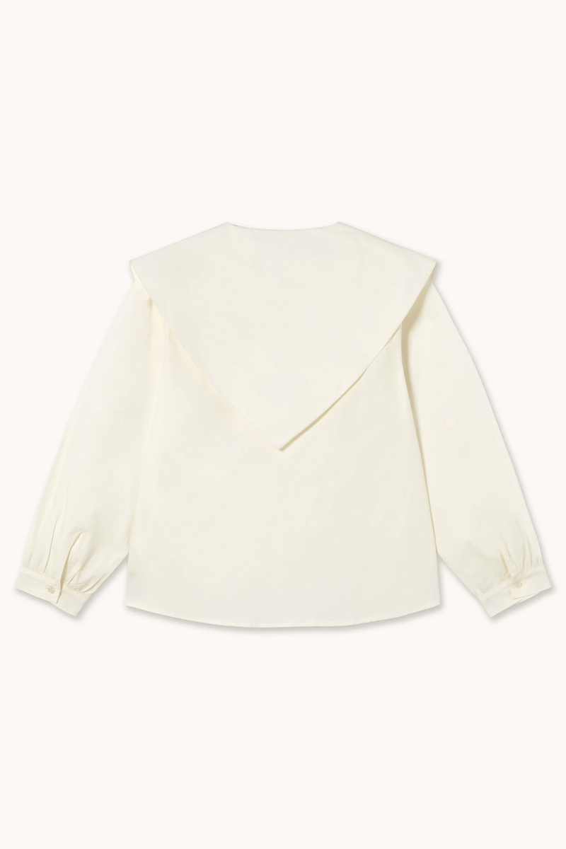 SCARF NECK BLOUSE - OFFWHITE