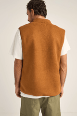 MARCO SHERPA VEST - TOBACCO