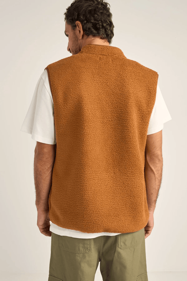 MARCO SHERPA VEST - TOBACCO
