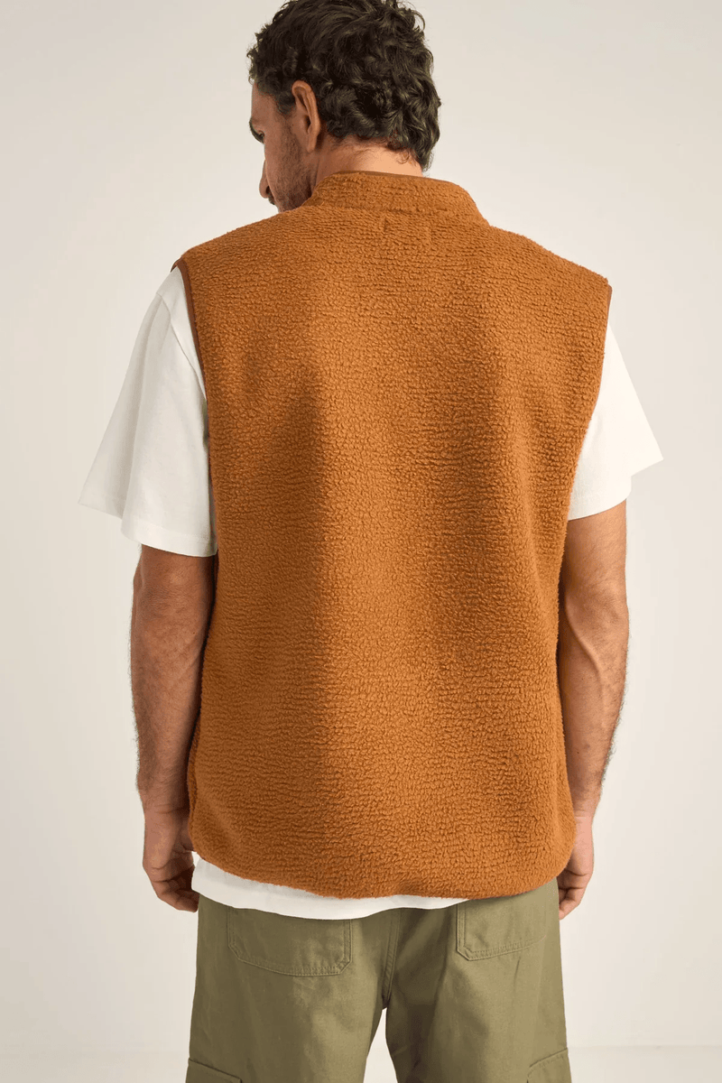 MARCO SHERPA VEST - TOBACCO