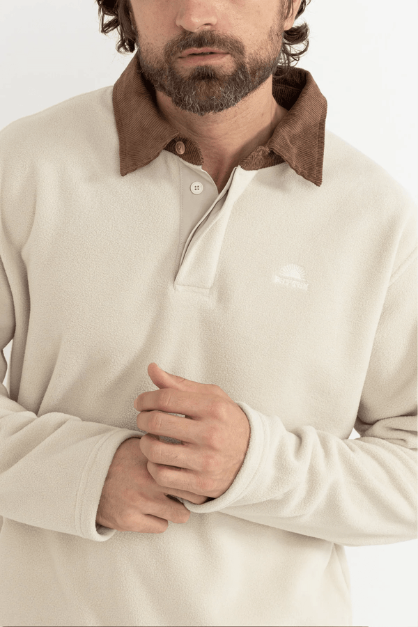 AWAKE POLAR FLEECE POLO - NATURAL