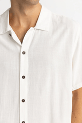 TEXTURED LINEN SS SHIRT - NATURAL 25