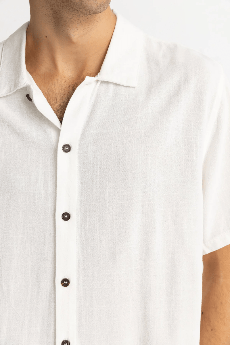 TEXTURED LINEN SS SHIRT - NATURAL 25