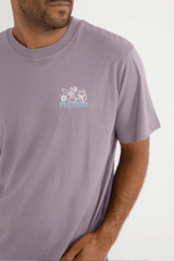 OLD GROWTH LIVIN SS T-SHIRT - PLUM