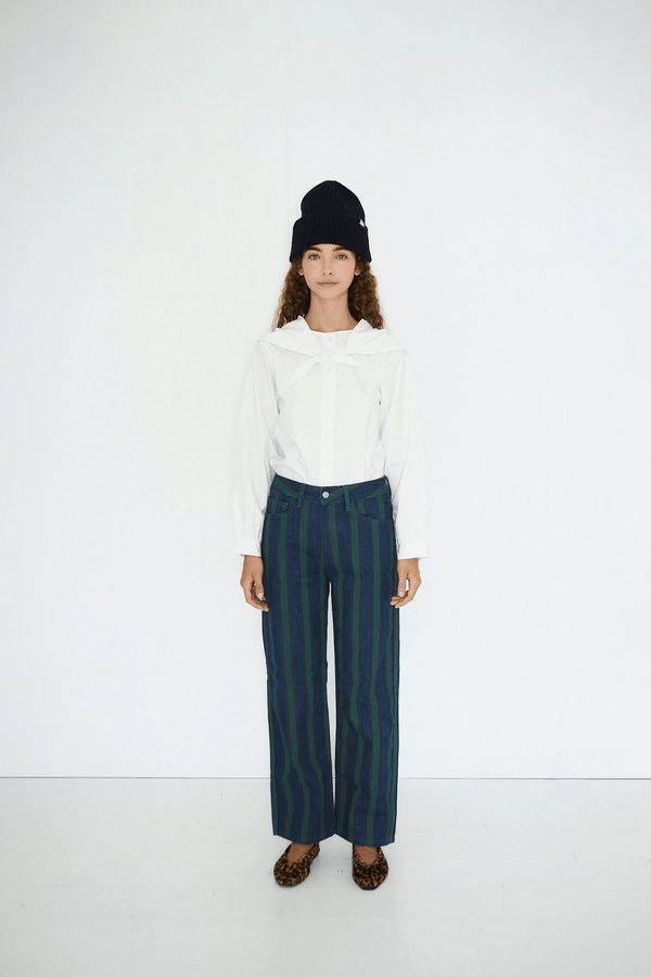 MARU STRIPED DENIM - STONE
