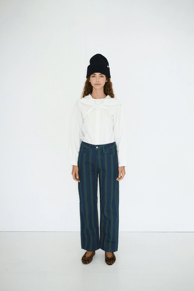 MARU STRIPED DENIM - STONE