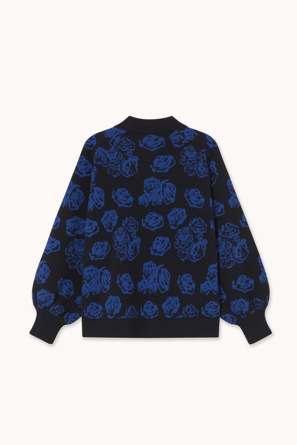ROSES POLO SWEATER - NAVY