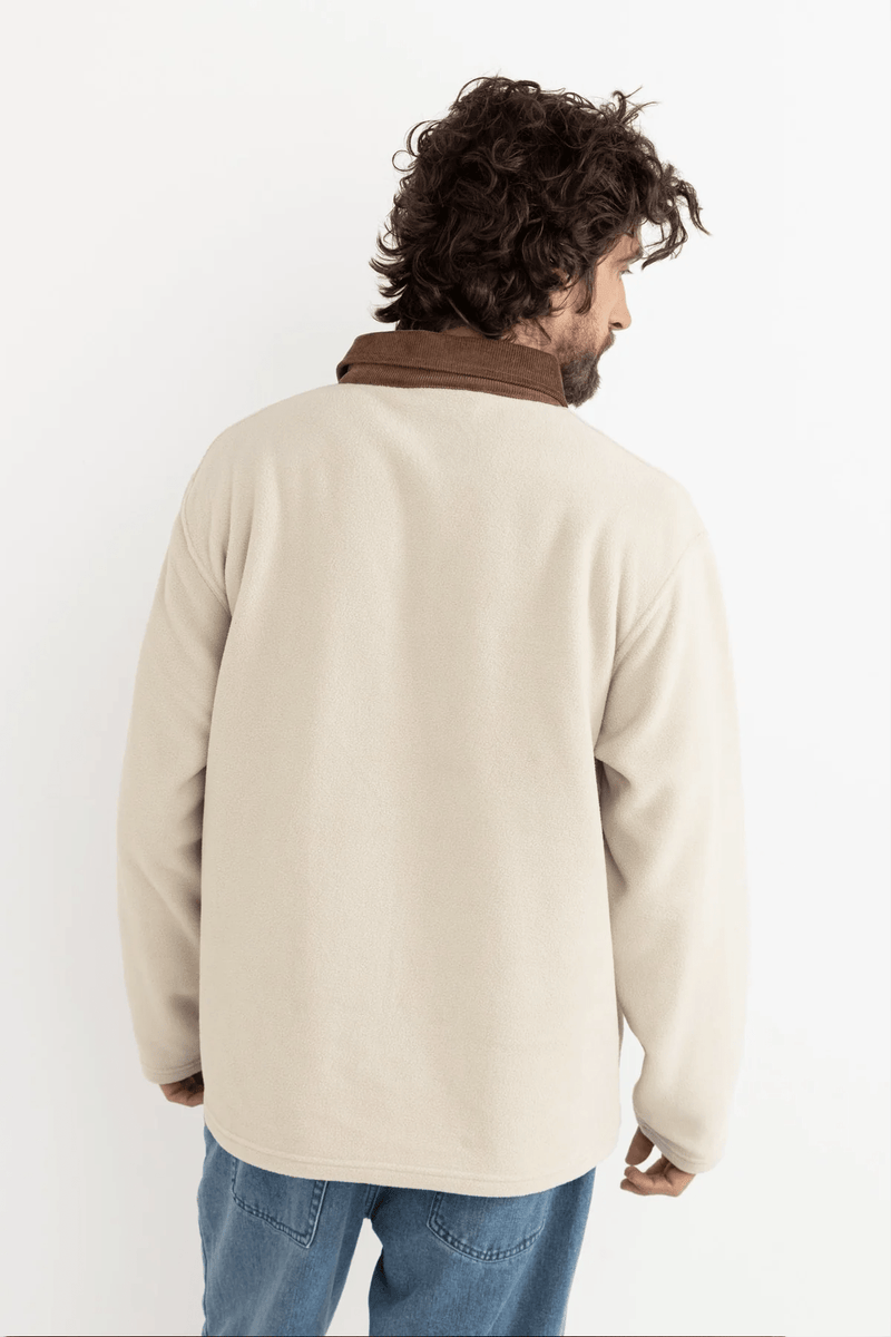 AWAKE POLAR FLEECE POLO - NATURAL