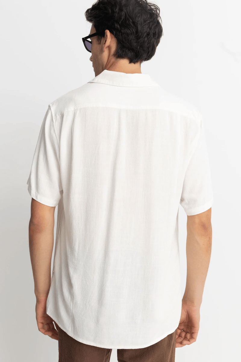 TEXTURED LINEN SS SHIRT - NATURAL 25