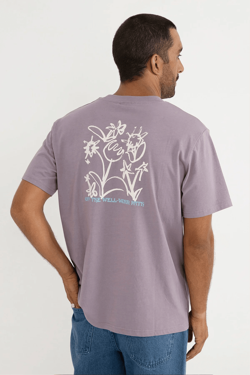 OLD GROWTH LIVIN SS T-SHIRT - PLUM
