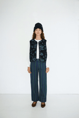 ROSES SHERPA VEST - NAVY