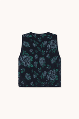ROSES SHERPA VEST - NAVY