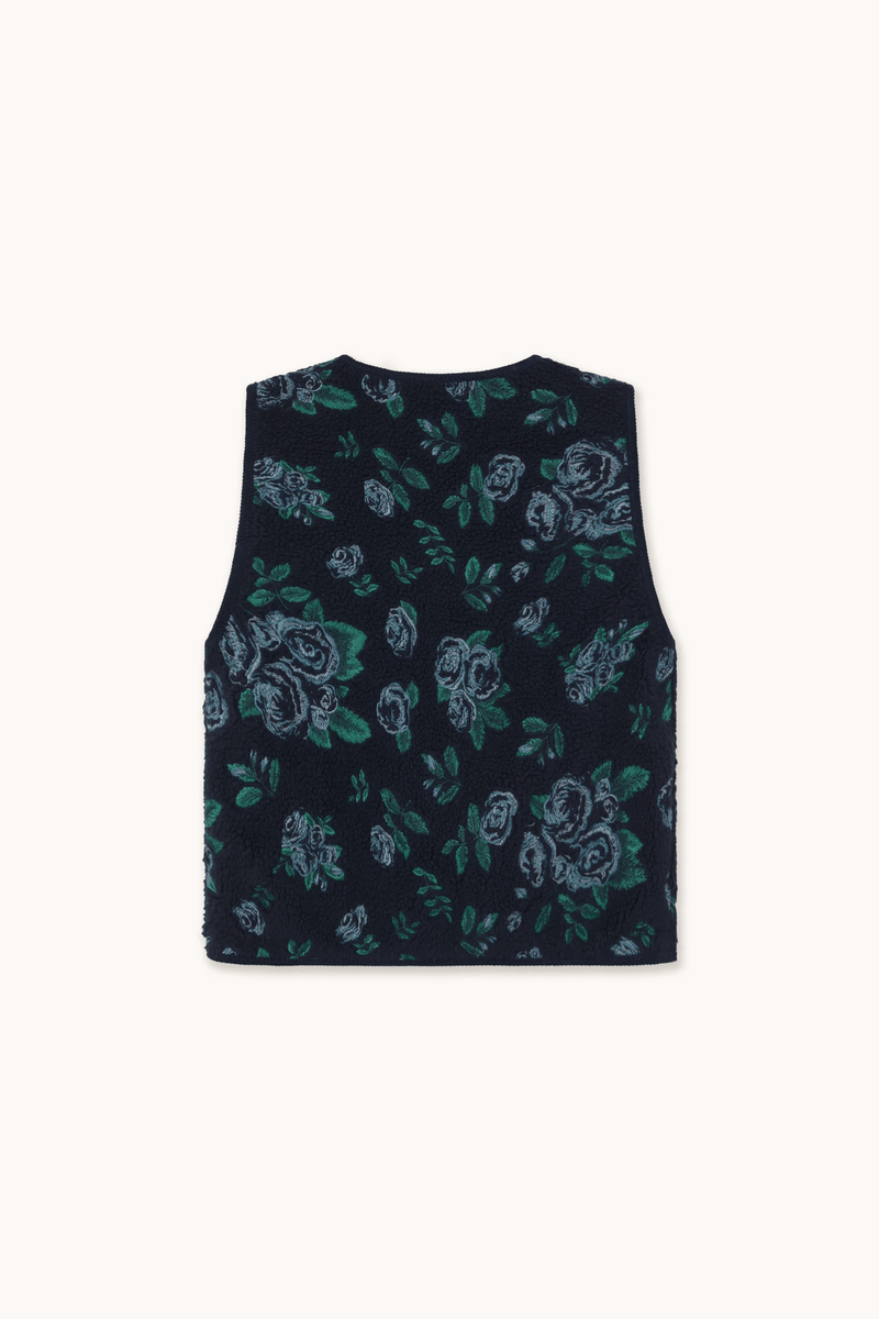 ROSES SHERPA VEST - NAVY