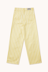 STRIPED BERTA LONG DENIM - OFF-WHITE/PASTEL YELLOW