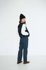 ROSES SHERPA VEST - NAVY