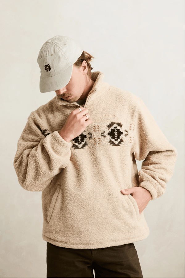 DUSTY QUARTER ZIP - NATURAL