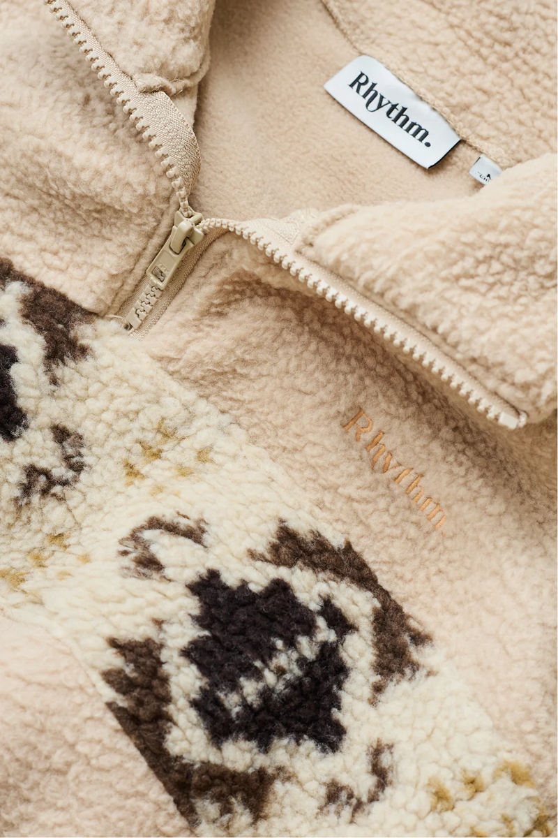 DUSTY QUARTER ZIP - NATURAL