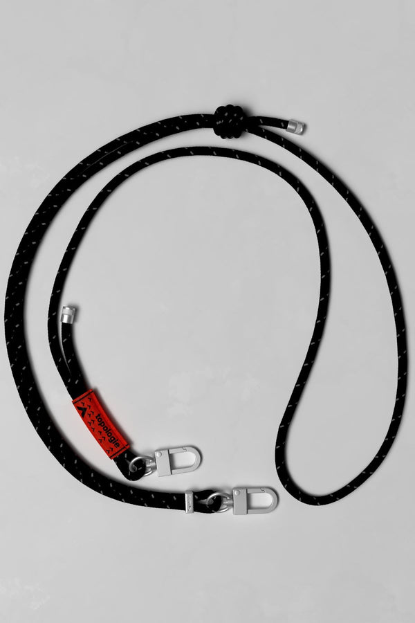 6.0MM ROPE STRAP BLACK REFLECTIVE