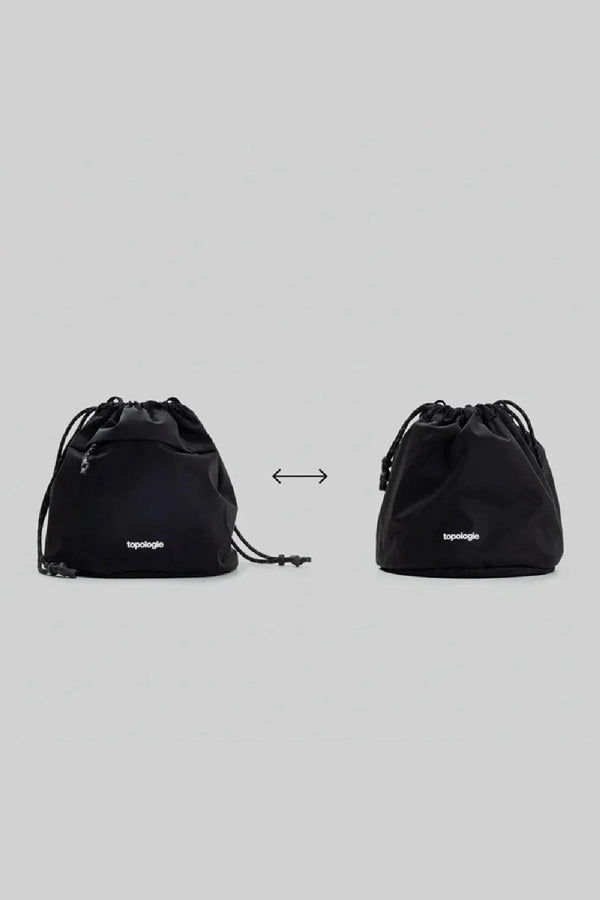 REVERSIBLE BUCKET BLACK TECH SATEEN