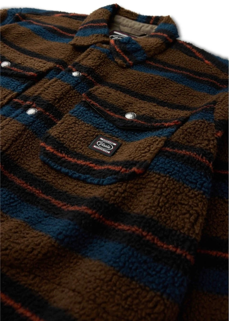 PEAKS SHERPA AO ECO SHIRT - DARK KHAKI