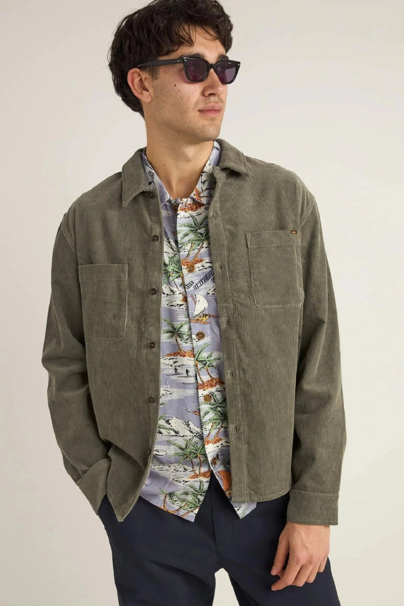 CORDUROY LS SHIRT - DRIED SAGE