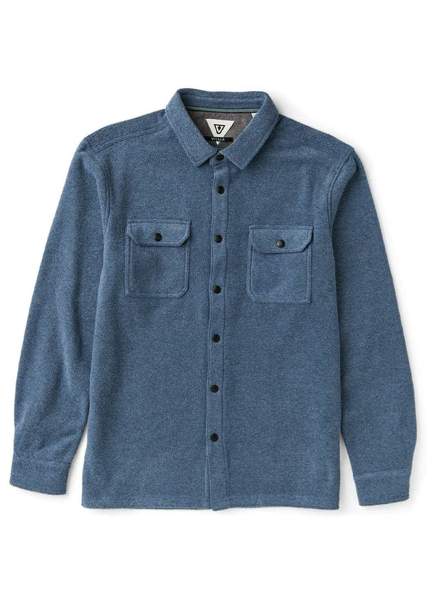 LOOPER TERRY ECO LS SHIRT - DARK DENIM