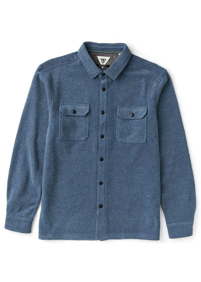 LOOPER TERRY ECO LS SHIRT - DARK DENIM