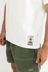 FLAGSHIP VINTAGE SS T-SHIRT - ECRU