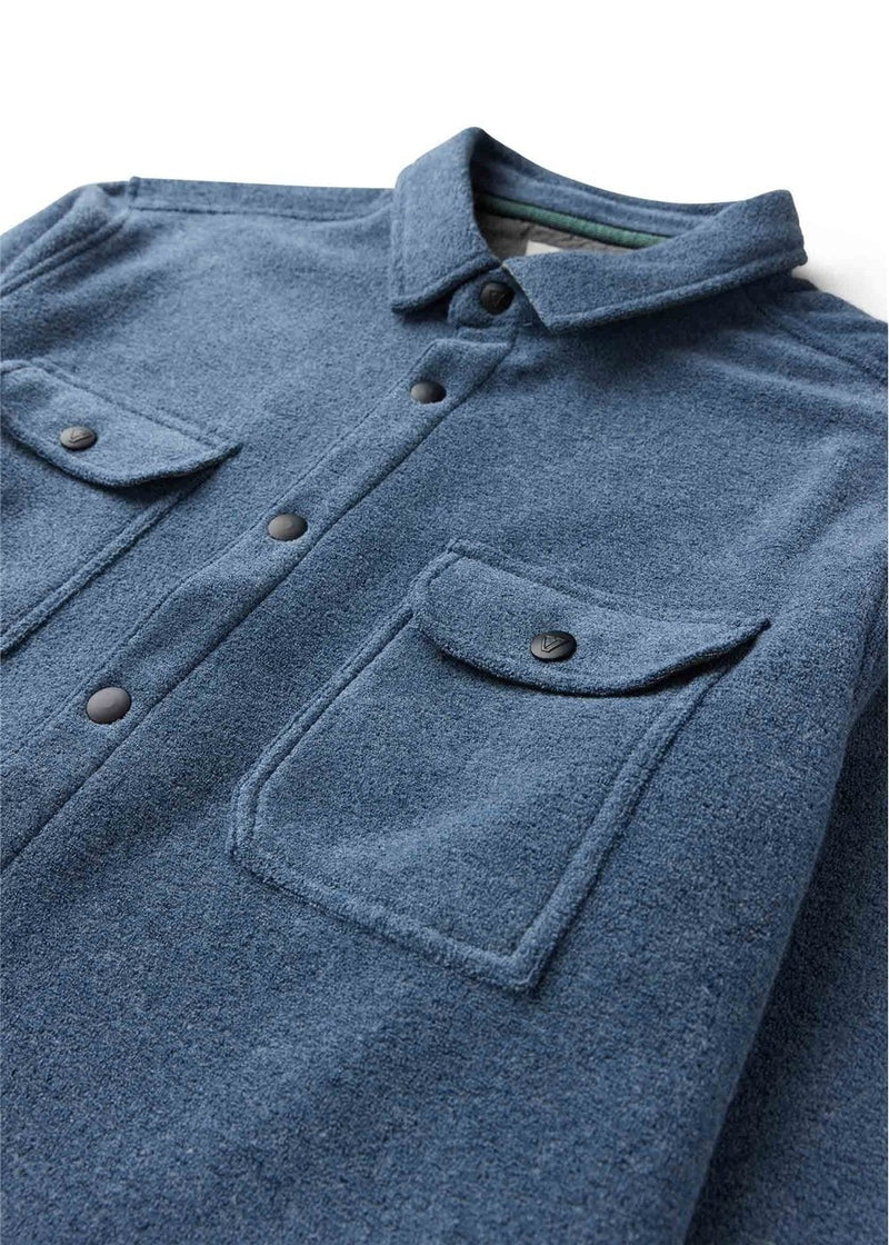 LOOPER TERRY ECO LS SHIRT - DARK DENIM