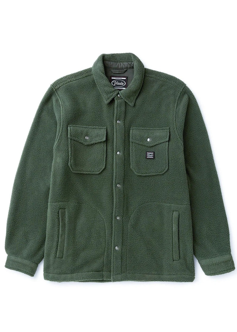 PEAKS SHERPA SOLID ECO SHIRT - VINTAGE GREEN
