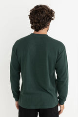 VINTAGE POCKET LS WAFFLE - PINE