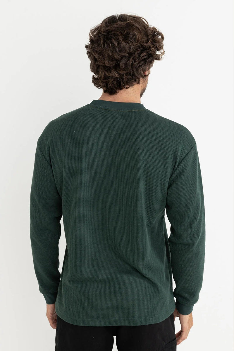 VINTAGE POCKET LS WAFFLE - PINE