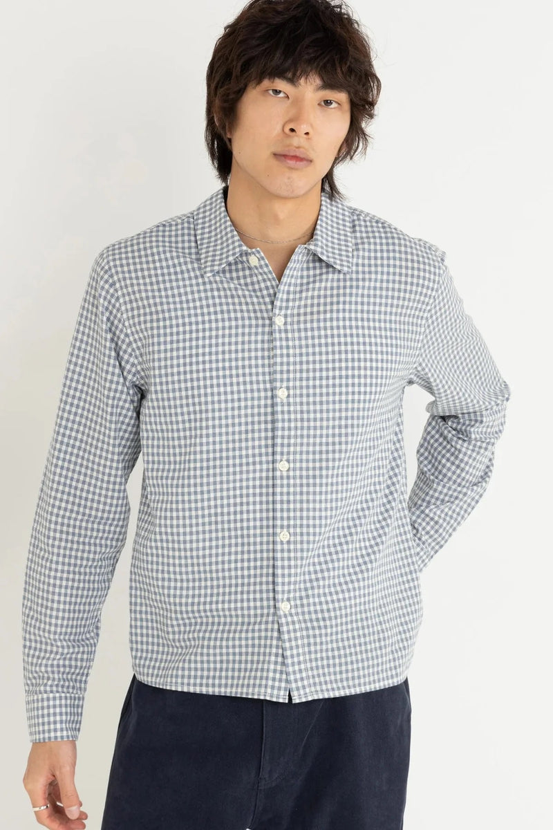AZUL CHECK LS SHIRT - BLUE