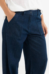 FLEETWOOD WIDE LEG PANT - DARK DENIM