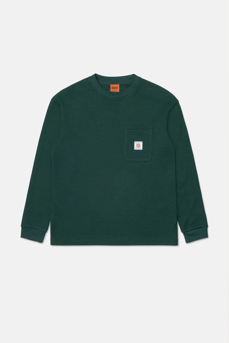 VINTAGE POCKET LS WAFFLE - PINE
