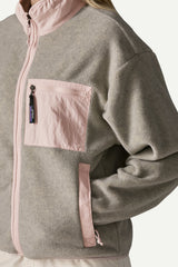 W'S SYNCHILLA FLEECE JACKET OATMEAL HEATHER W/PINK FROST