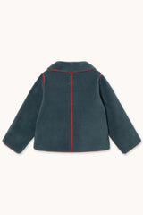 FAUX FUR COAT - INK BLUE