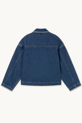 EMBROIDERED HORSES DENIM JACKET - MEDIUM WASH DENIM