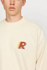 PRINTED CREWNECK / 2812 LIN - OFFWHITE MELANGE