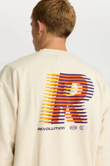 PRINTED CREWNECK / 2812 LIN - OFFWHITE MELANGE