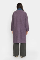 COAT WITH POCKET - PURPLE
