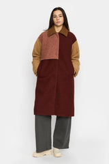 BLOCK TRENCHCOAT - RUST